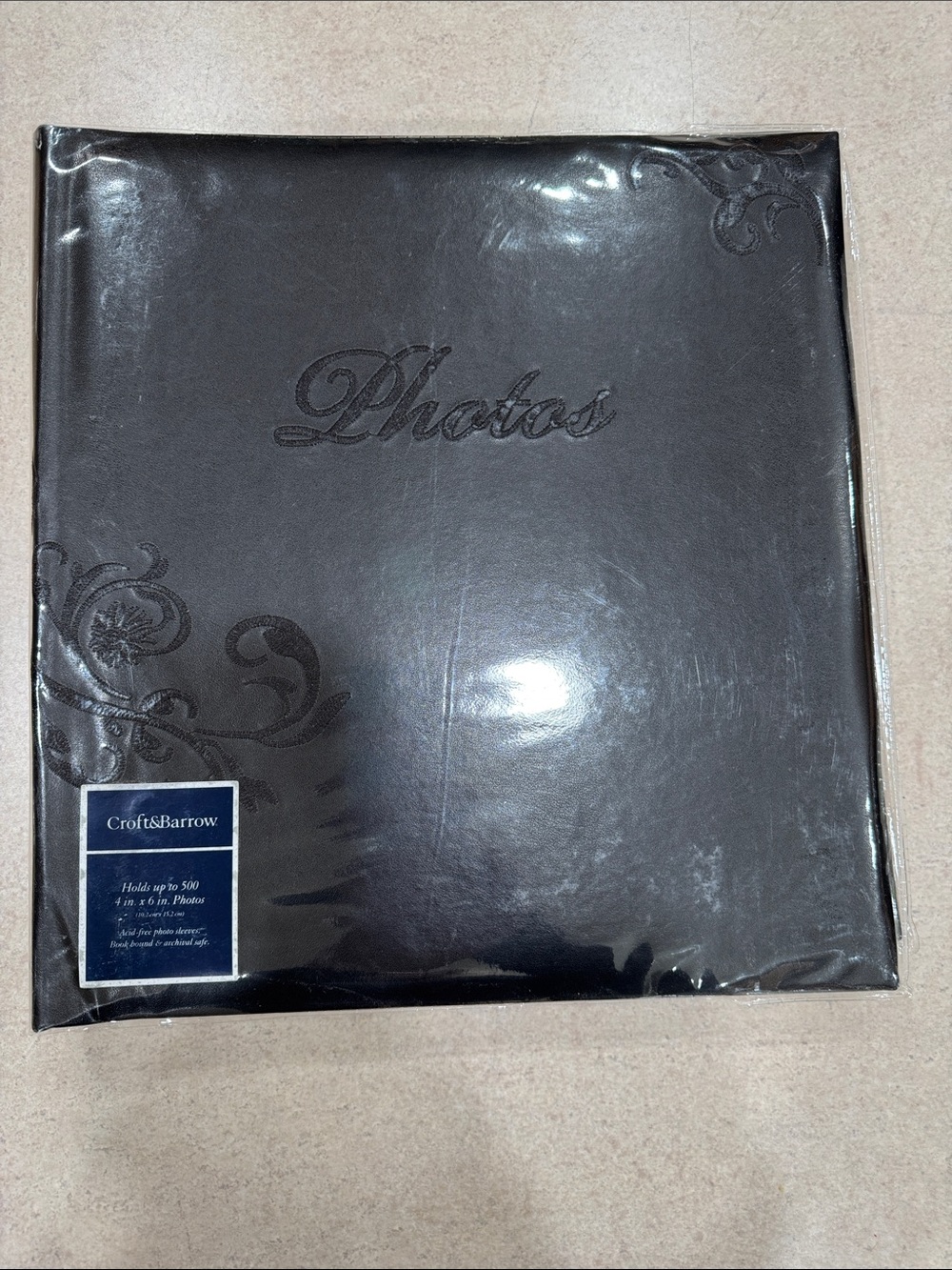 NWT croft & barrow Black Photo Album